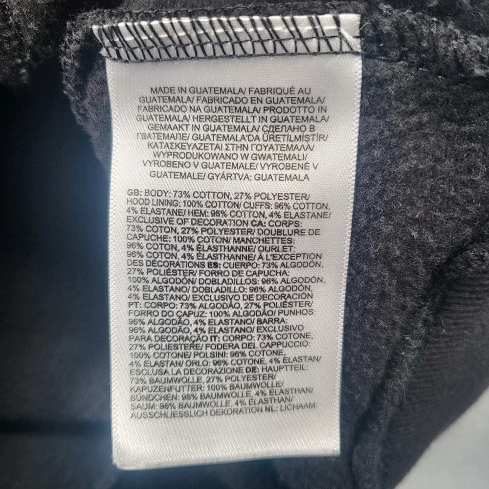 The North Face  Hoodie Men's Small‎ Black Pullover Bear Graphic Sweatshirt